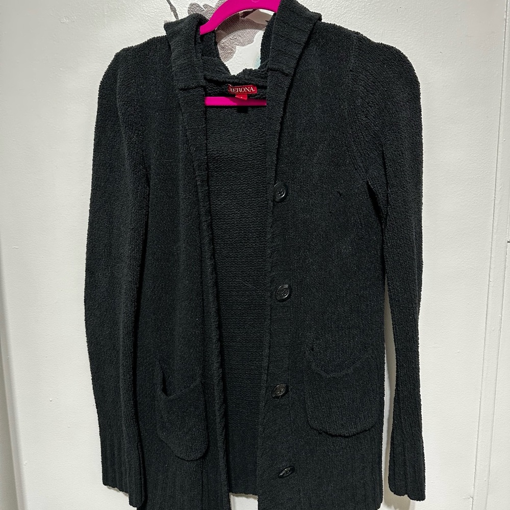 Black cardigan